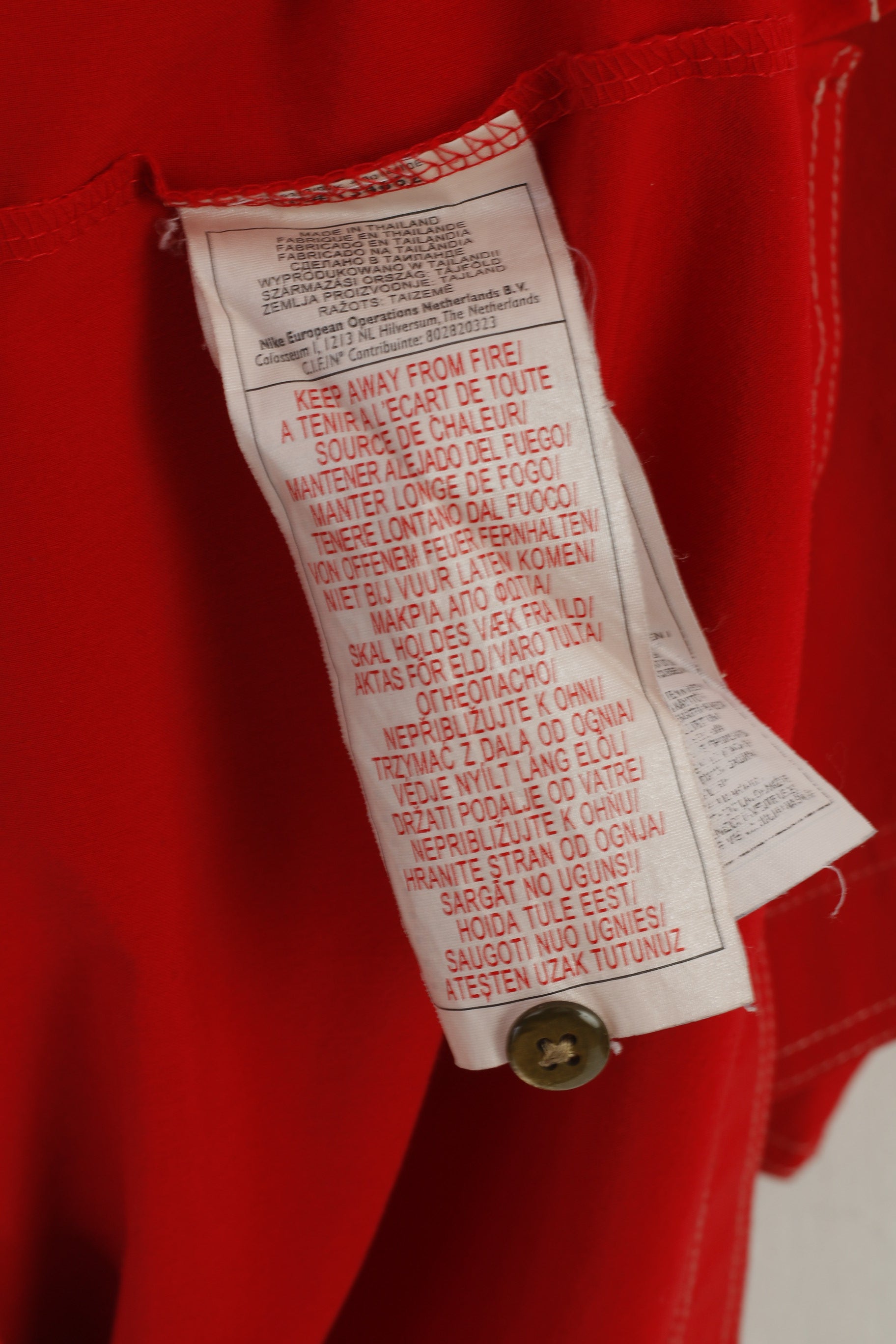 Nike Tiger Woods Hommes M Polo Rouge Sportswear Golf Jersey Vintage Top