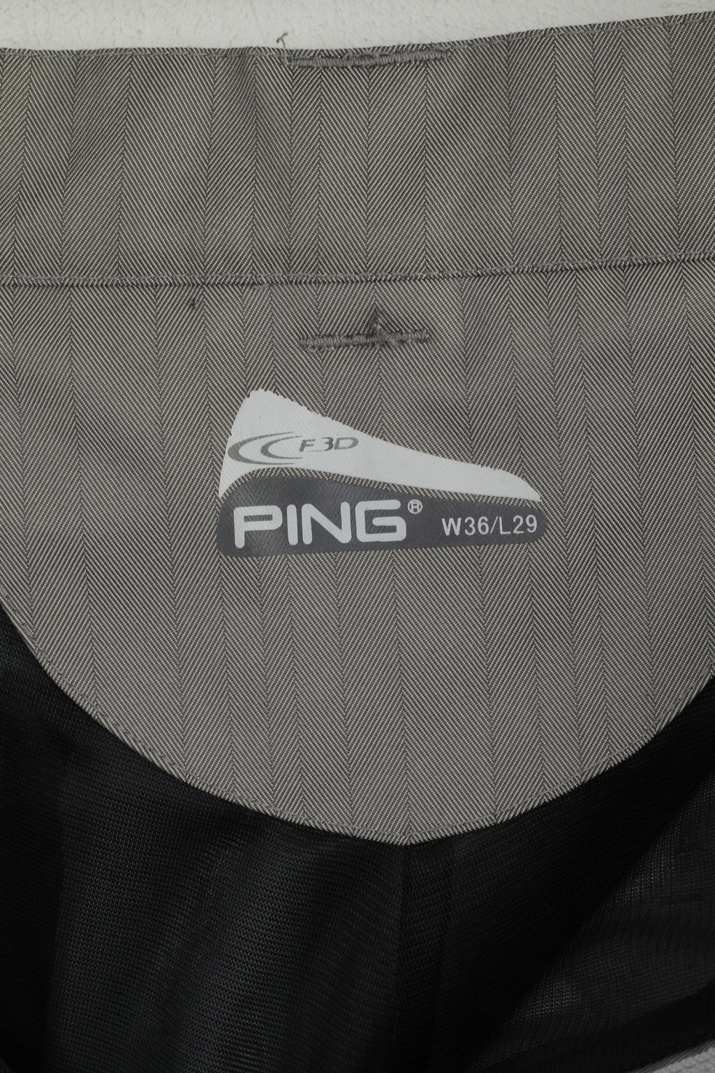 Ping Men W 36 L 29 Trousers Gray Striped Golf F3D Classic Straight Leg Pants