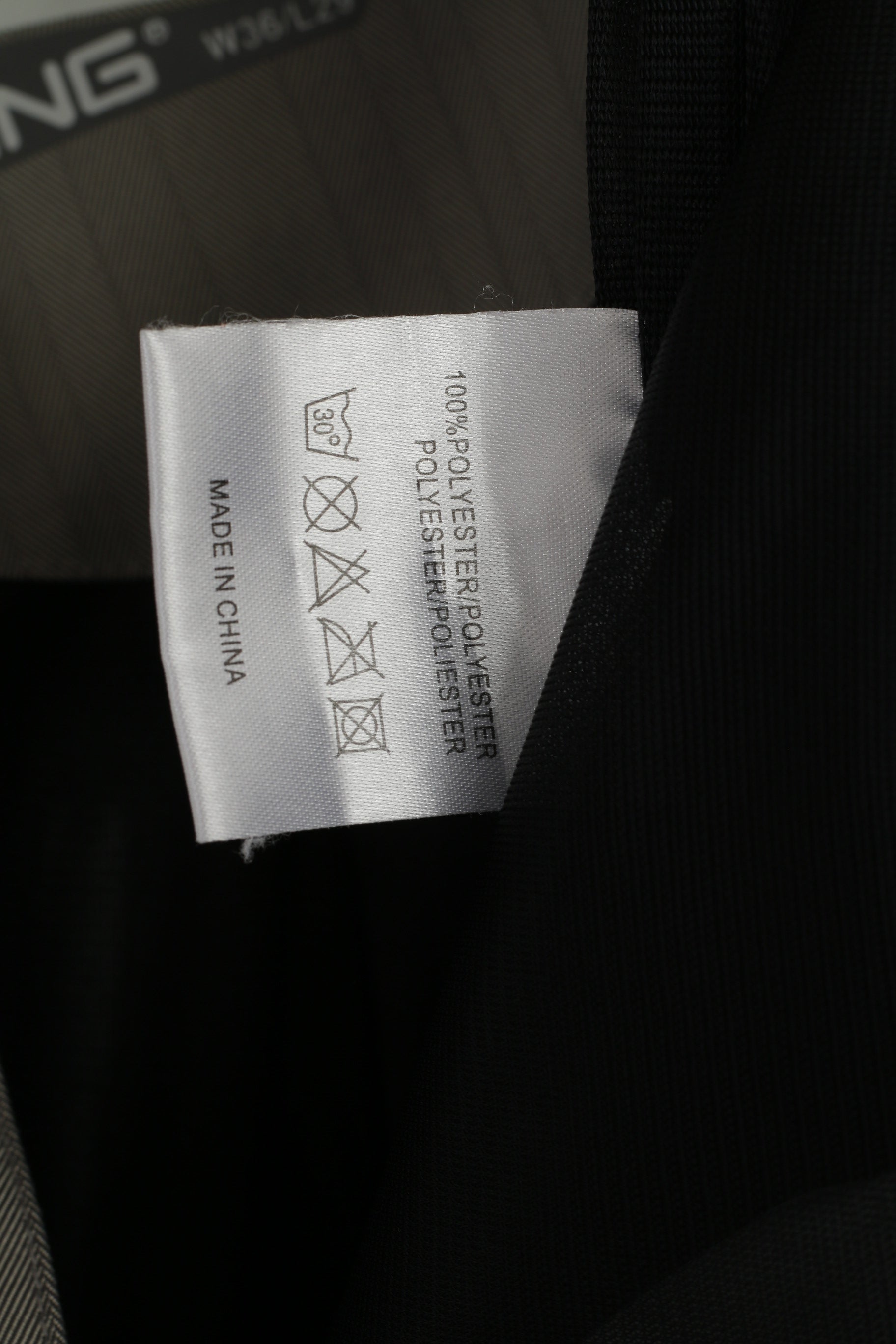 Ping Men W 36 L 29 Trousers Gray Striped Golf F3D Classic Straight Leg Pants