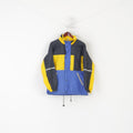 Formicula Boys 164 Jacket Blue Yellow Nylon Waterproof Hooded Reflective Top