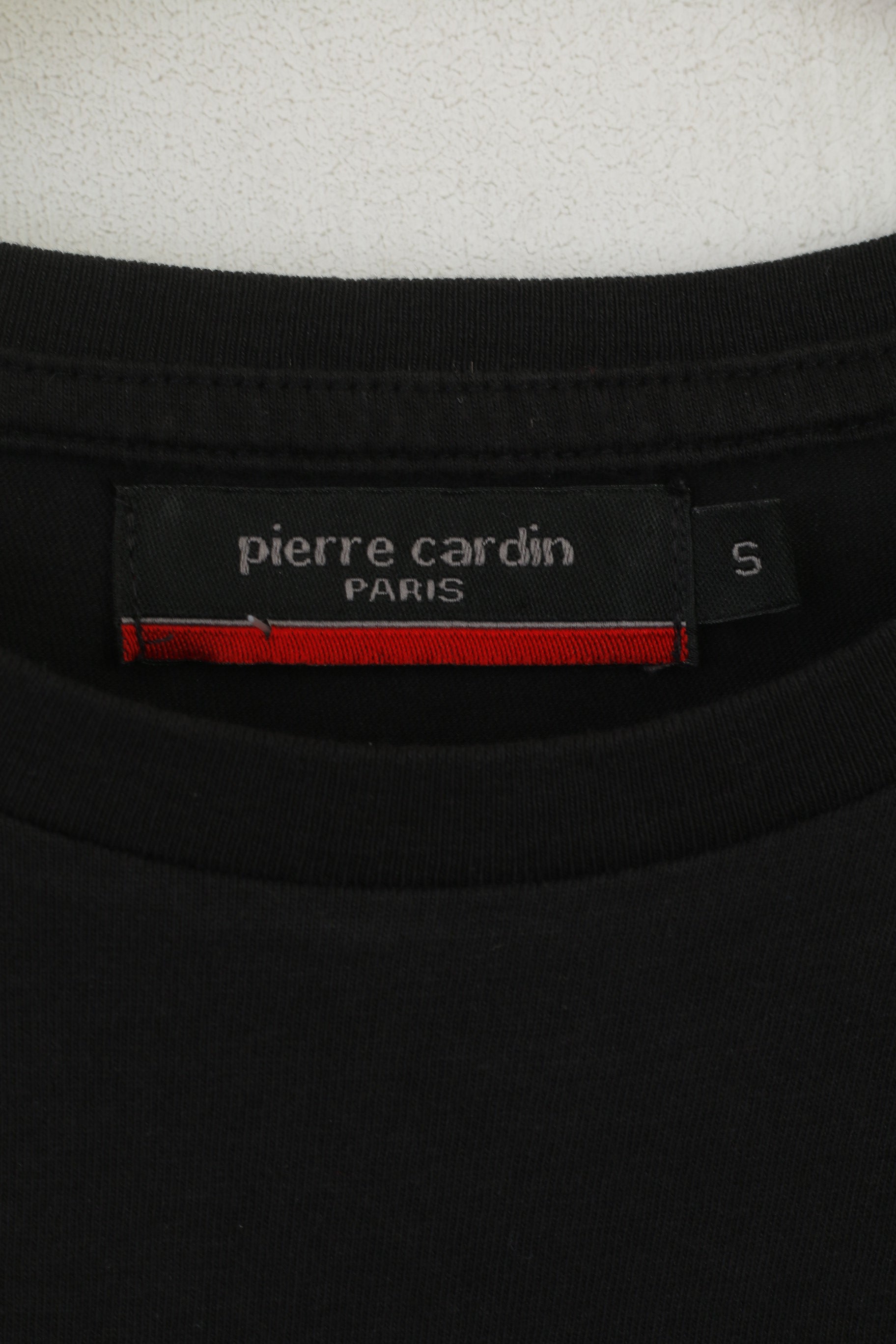 Pierre Cardin Paris chemise femme noir coton poche Logo haut classique