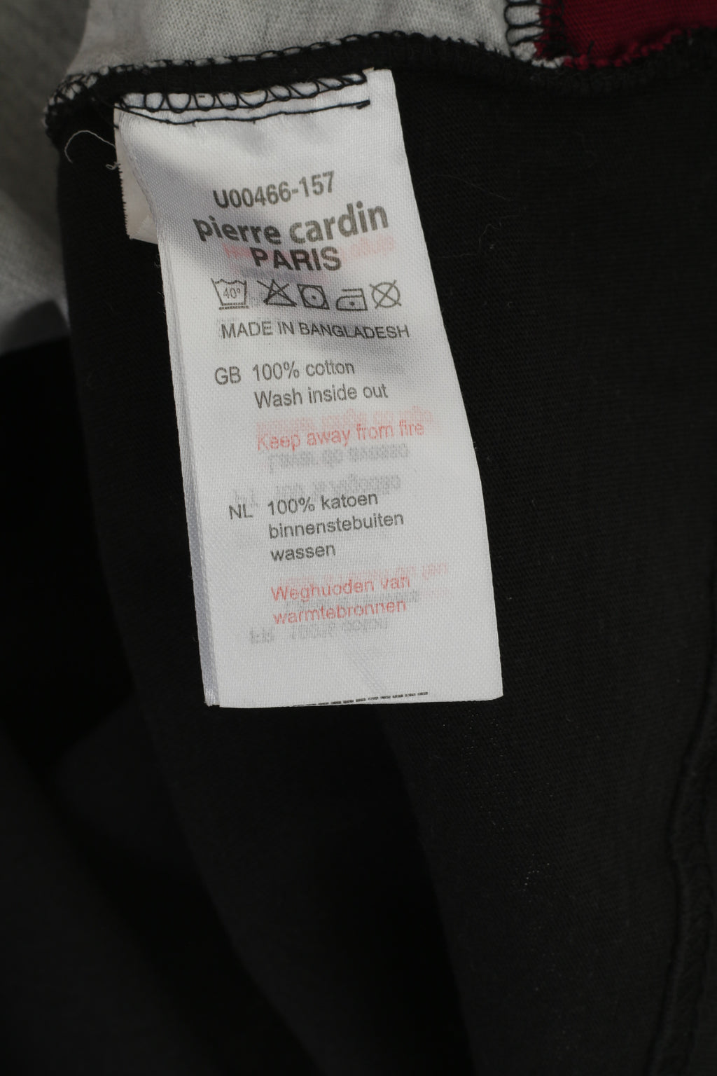 Pierre Cardin Paris chemise femme noir coton poche Logo haut classique