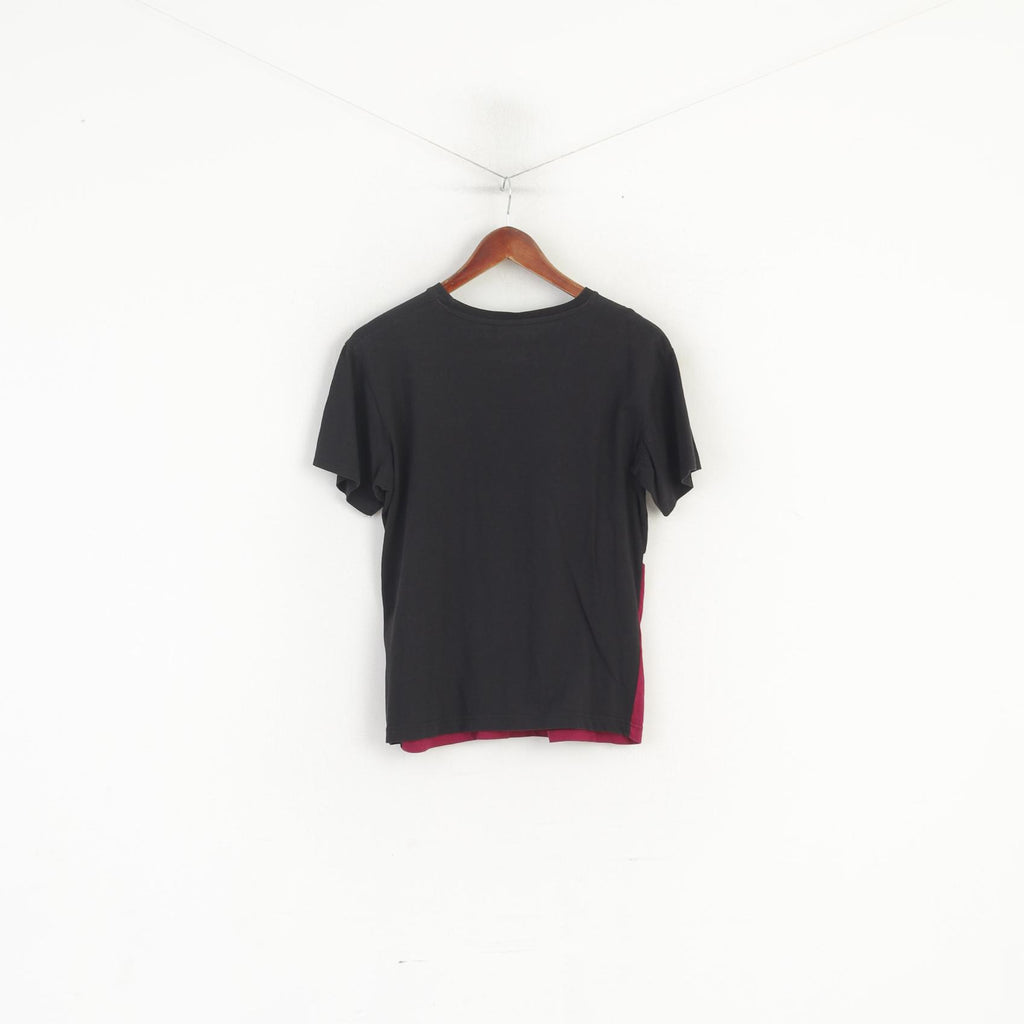 Pierre Cardin Paris chemise femme noir coton poche Logo haut classique