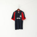 New Kukri Men XL Polo Shirt Navy England Cricket Sixes Hong Kong Jersey Top