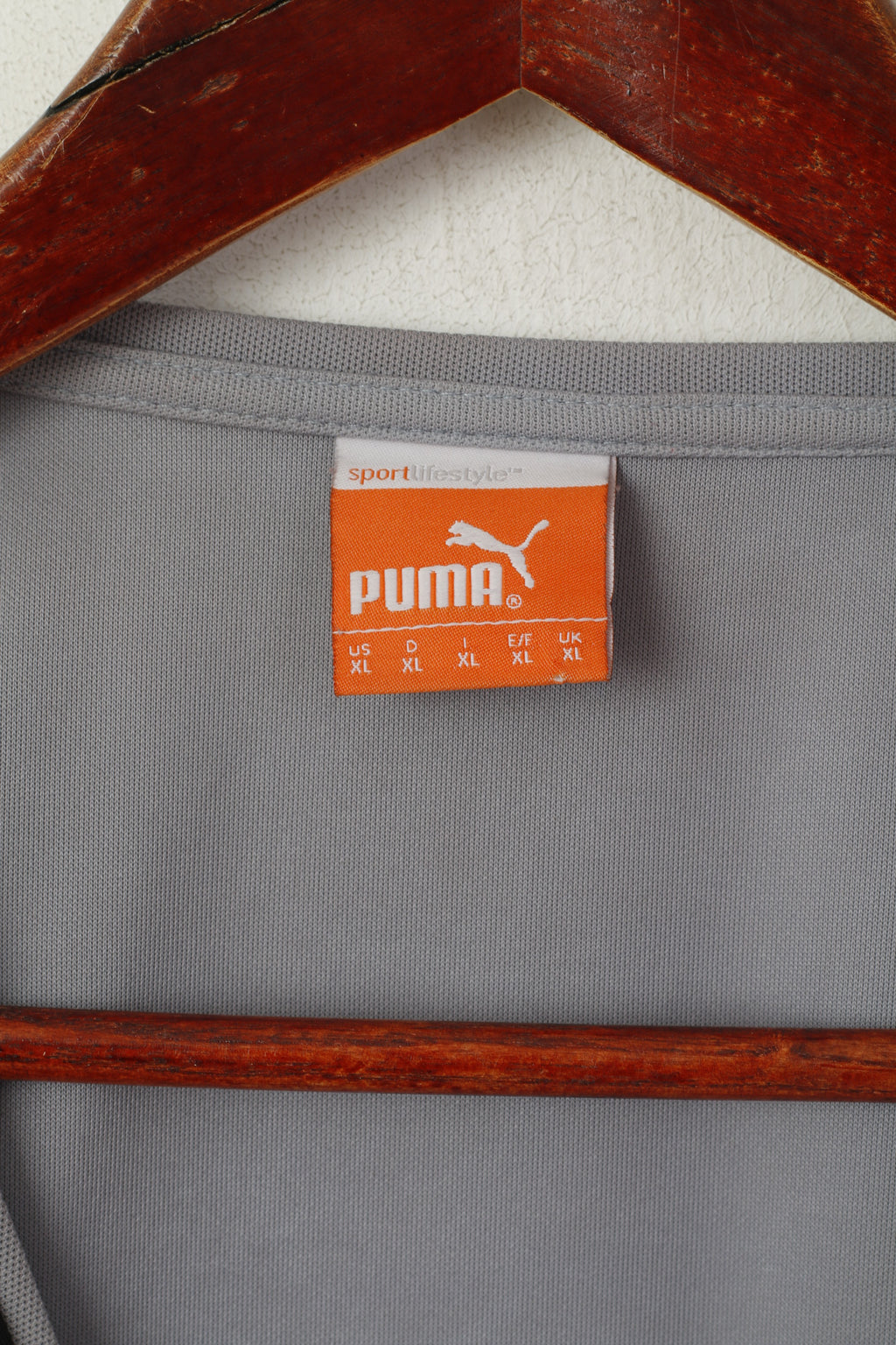 Puma NUFC Men XL Shirt Grey Newcastle United Football Club Sport Jersey Top