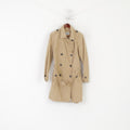 TCM Cappotto da donna 38 M Trench doppiopetto classico in misto cotone beige