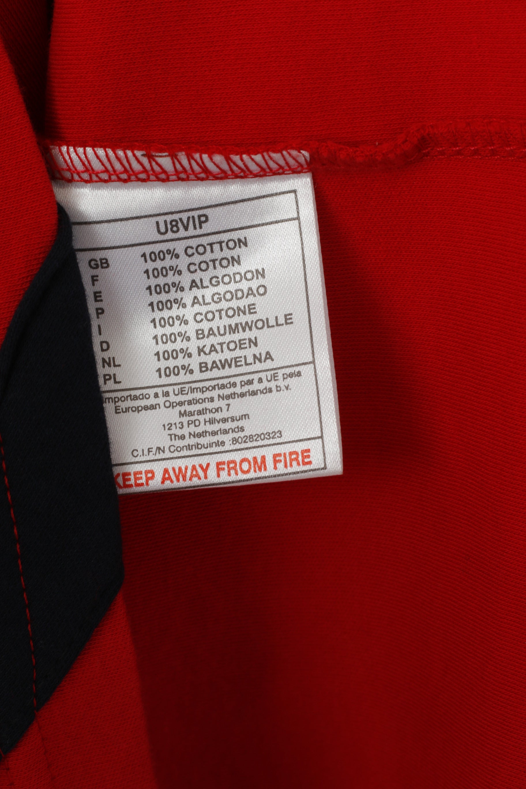 Polo La Martina da uomo XXL Polo in cotone rosso Argentino #3 Top a maniche corte