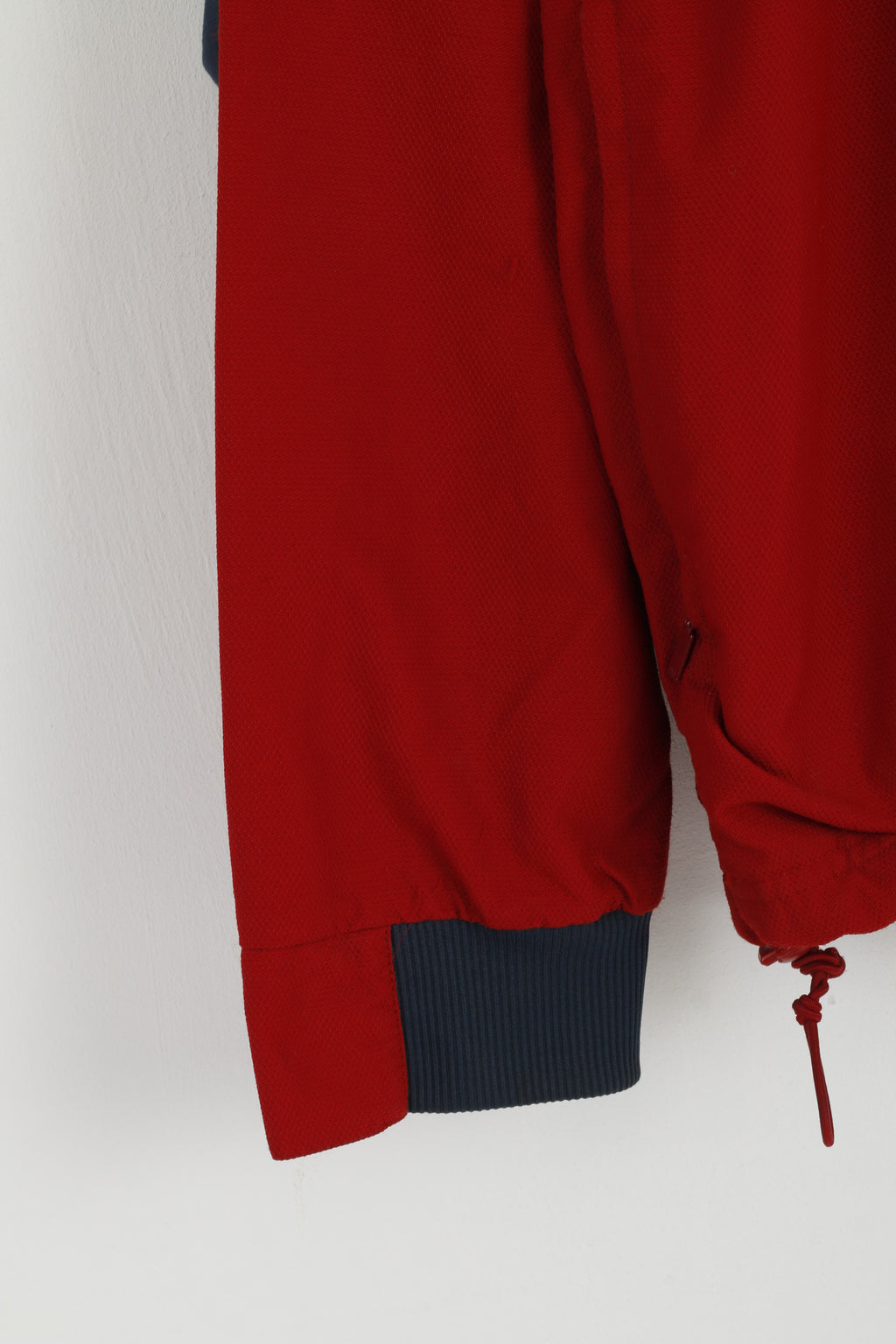 Adidas Hommes M Veste Marron Nylon Imperméable Vintage 90s Full Zipper Sport Top