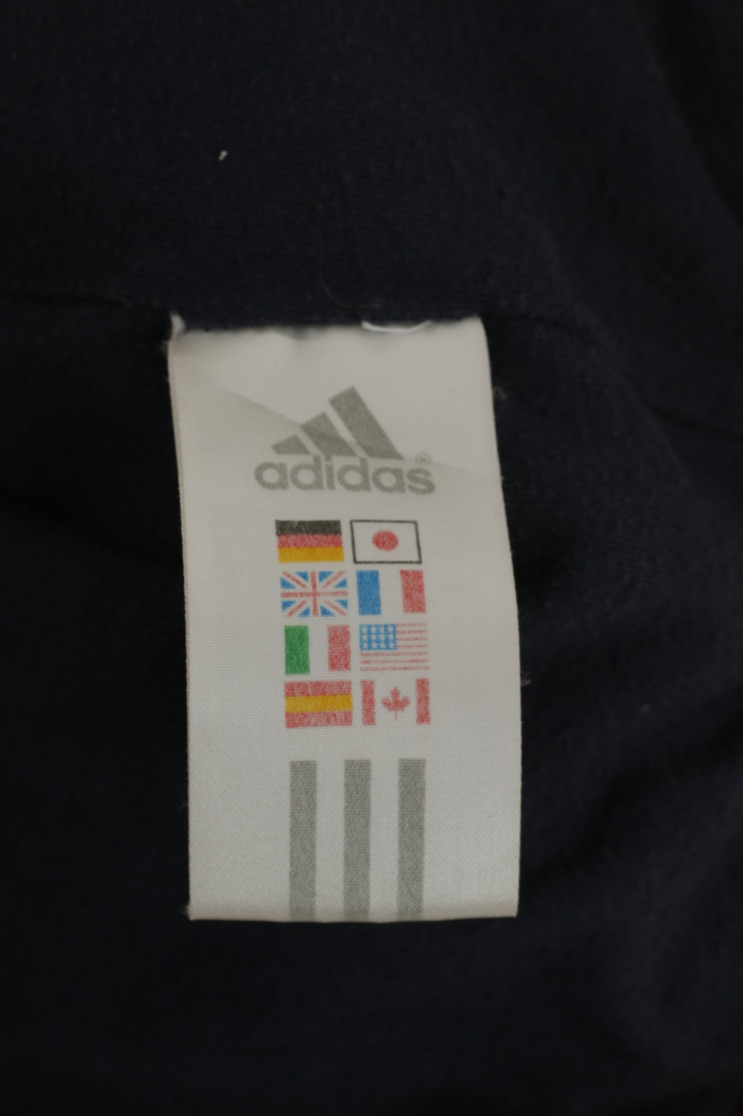 Giacca Adidas da uomo M marrone nylon impermeabile vintage anni '90 con cerniera intera sportiva