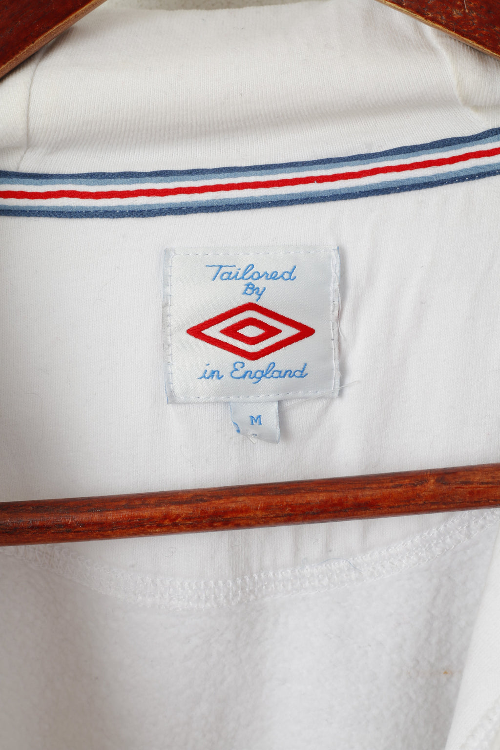 Umbro Women M Sweatshirt Blanc Coton Angleterre National Football Team Sweat à capuche