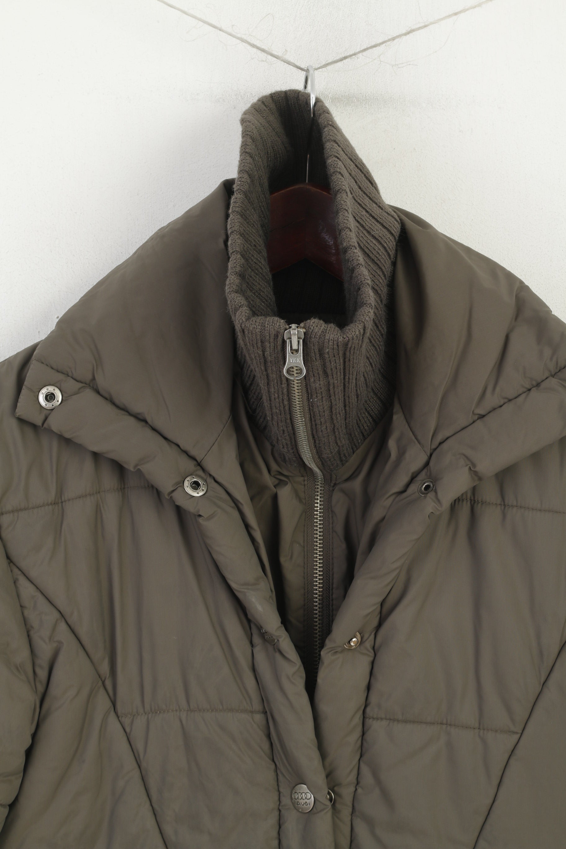 Giacca Audi Equestrian Masters da donna M color kaki imbottito in nylon impermeabile