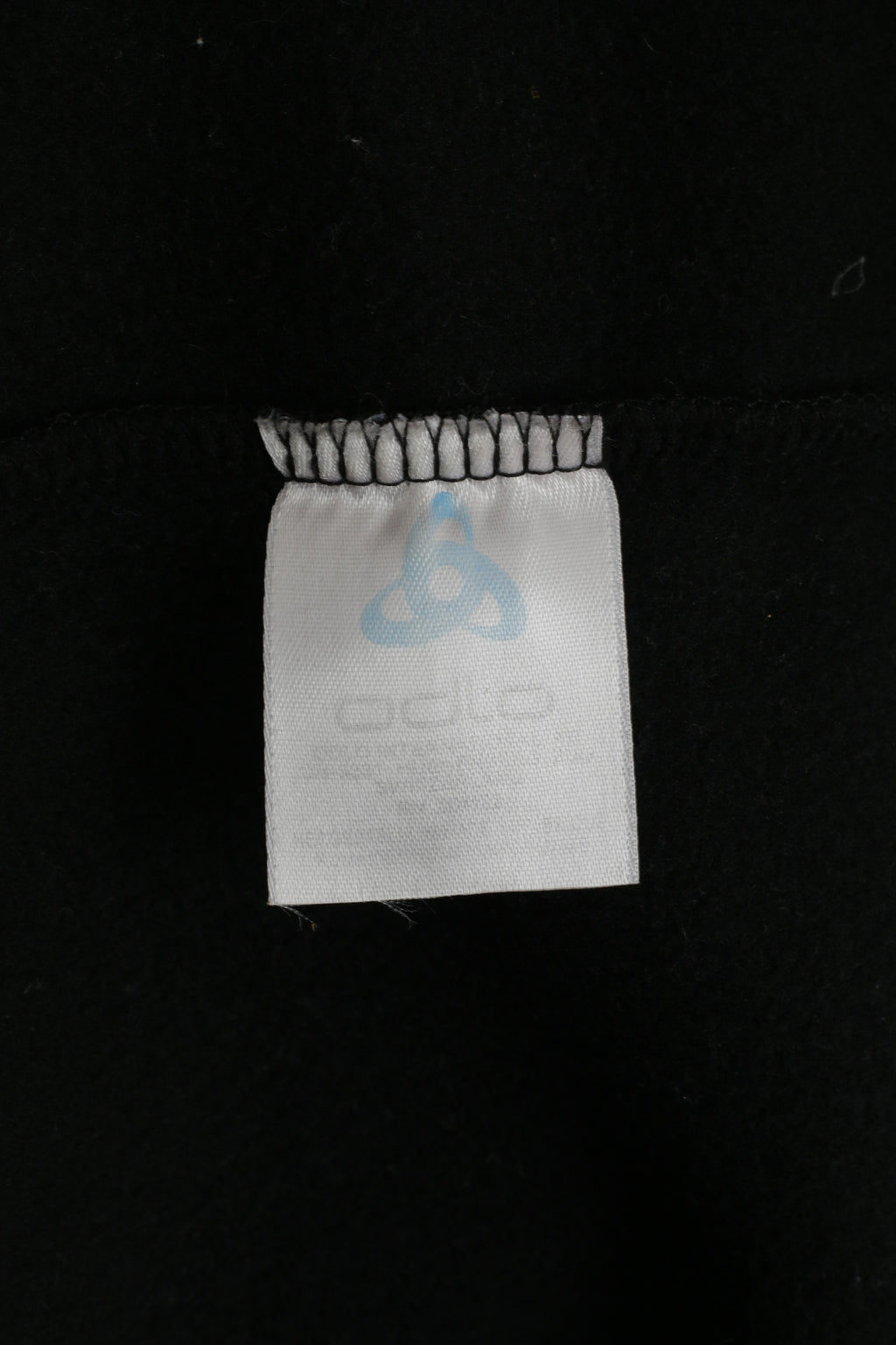 ODLO Men XL Fleece Top Black Stretch Zip Neck Long Sleeve Activewear Top