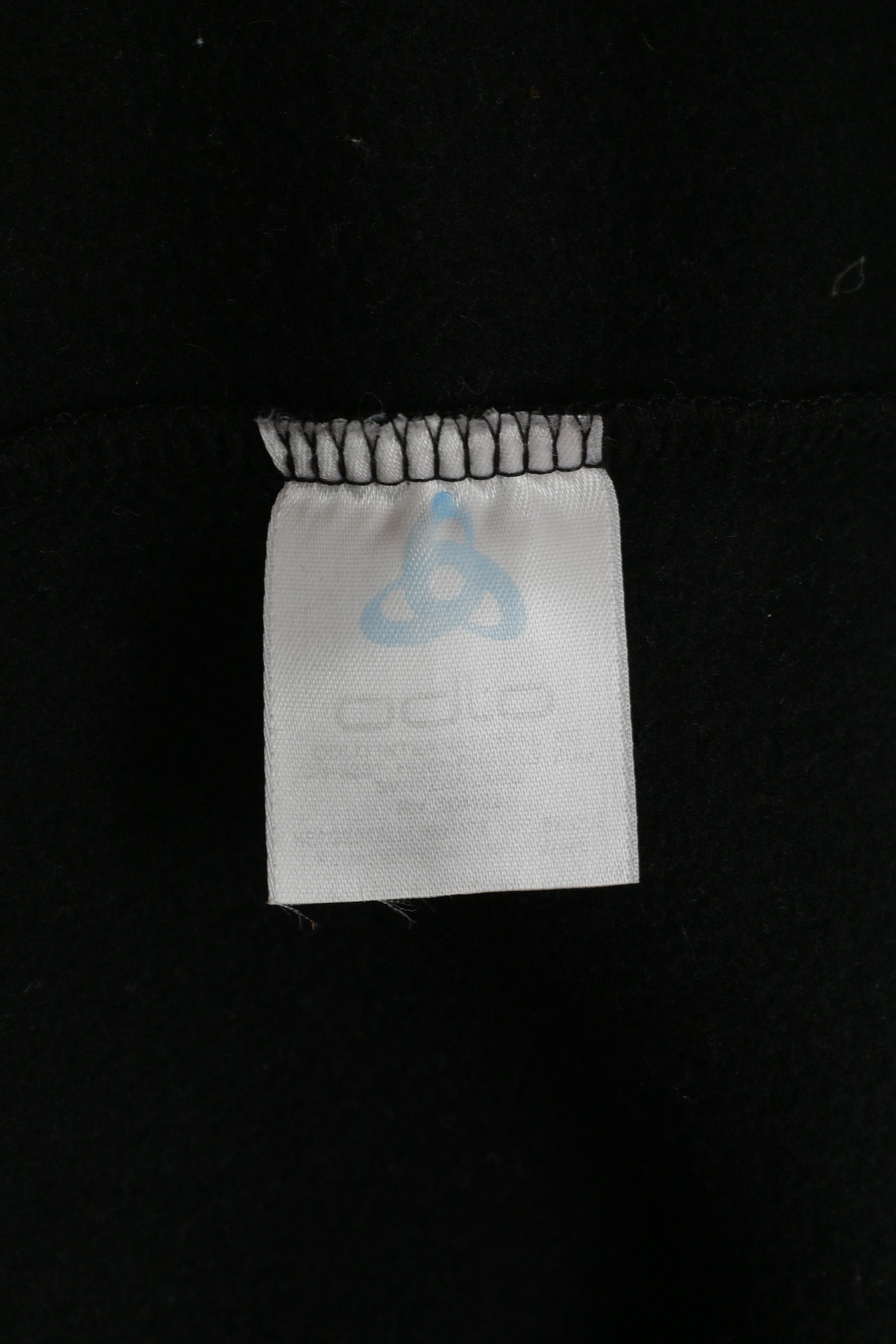 ODLO Men XL Fleece Top Black Stretch Zip Neck Long Sleeve Activewear Top