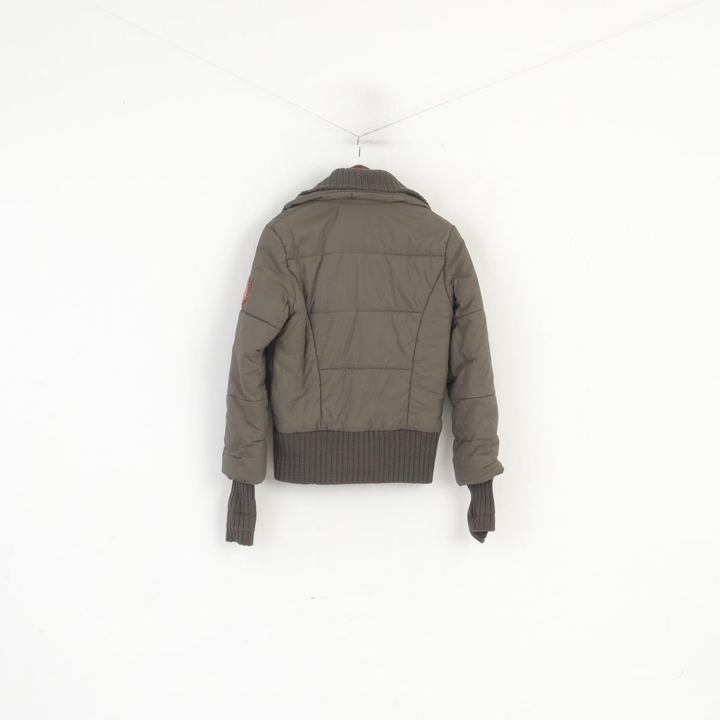 Audi Equestrian Masters Women M Jacket Khaki Padded Nylon Waterproof