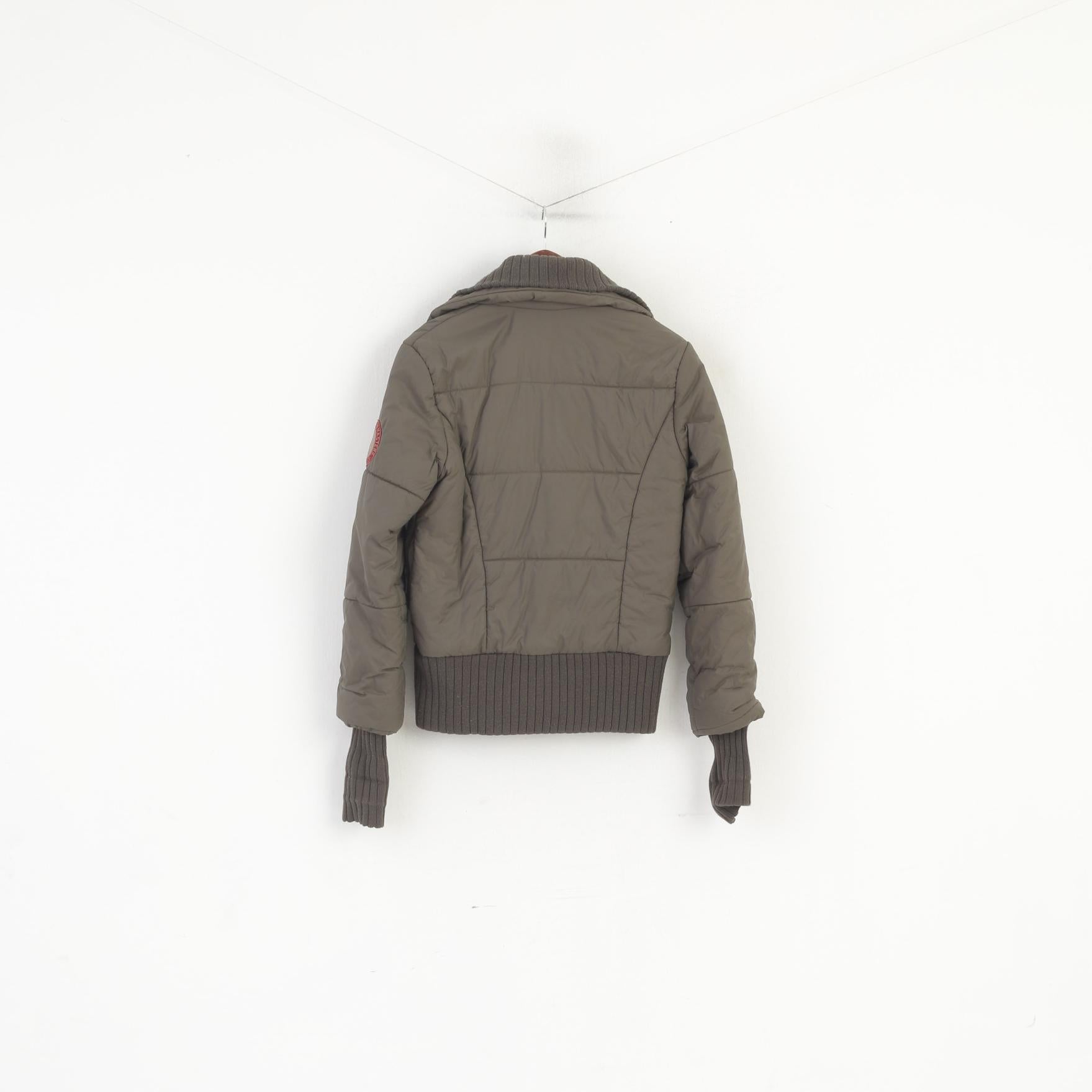 Audi Equestrian Masters Women M Jacket Khaki Padded Nylon Waterproof