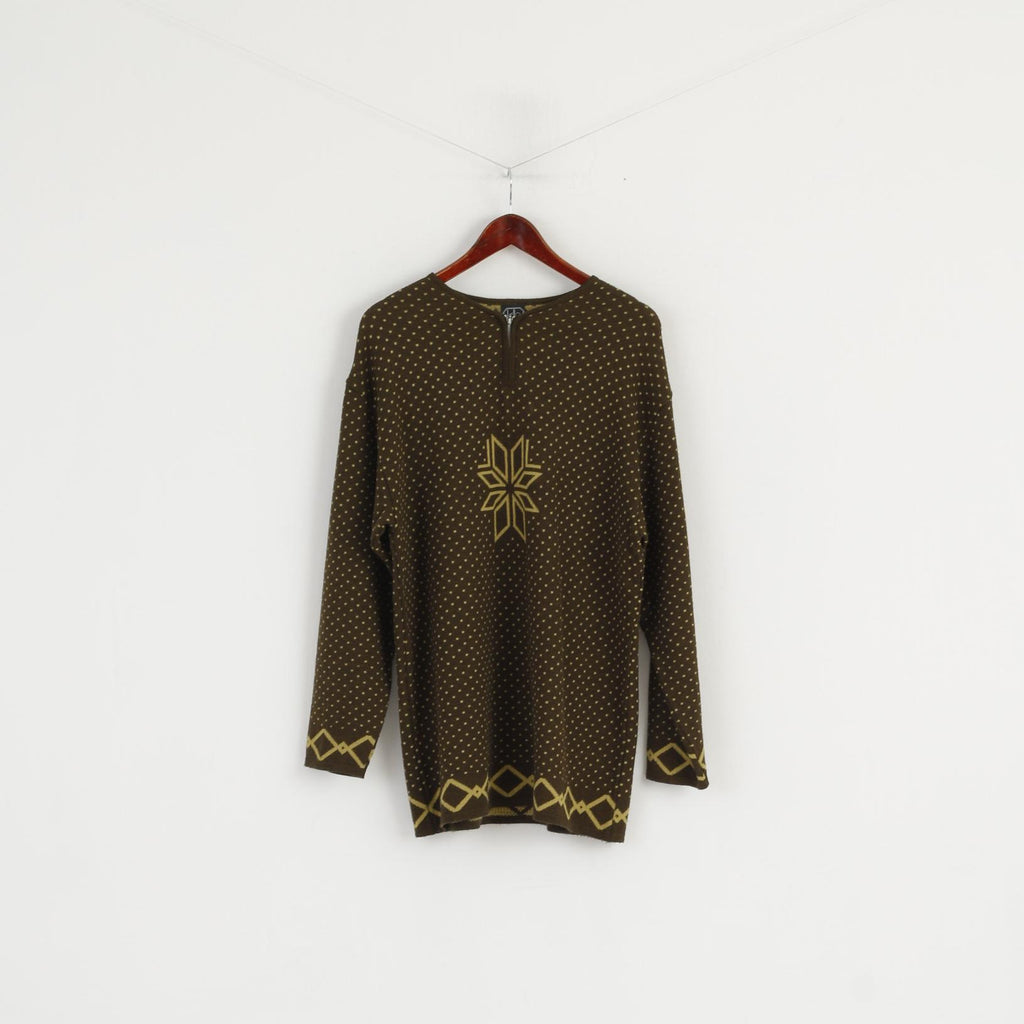 Kello Femmes 16 42 Pull Vert Pull Laine Aztèque Boho Pull Oversize