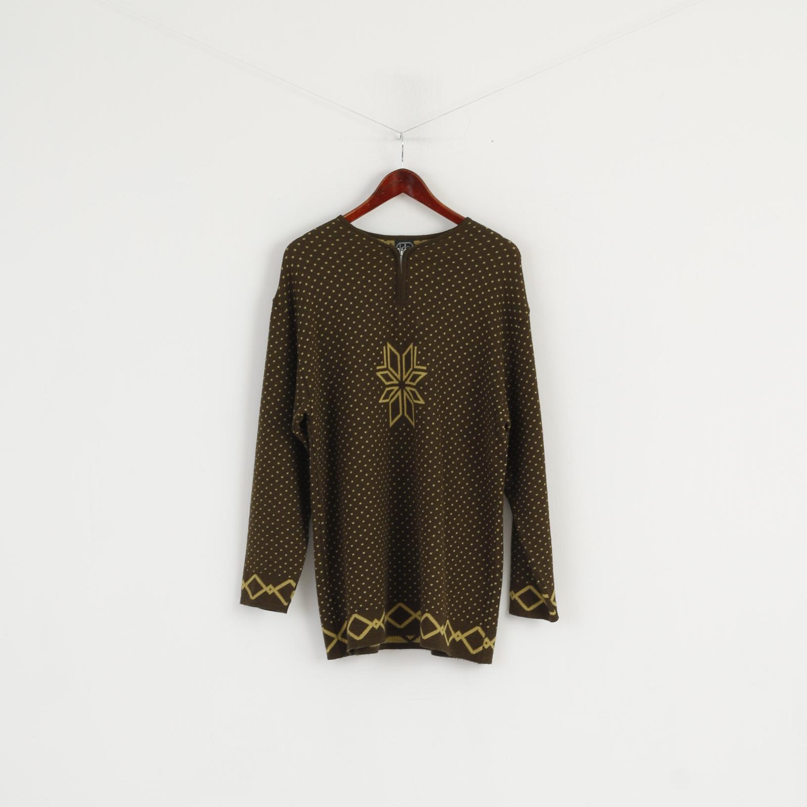 Kello Femmes 16 42 Pull Vert Pull Laine Aztèque Boho Pull Oversize