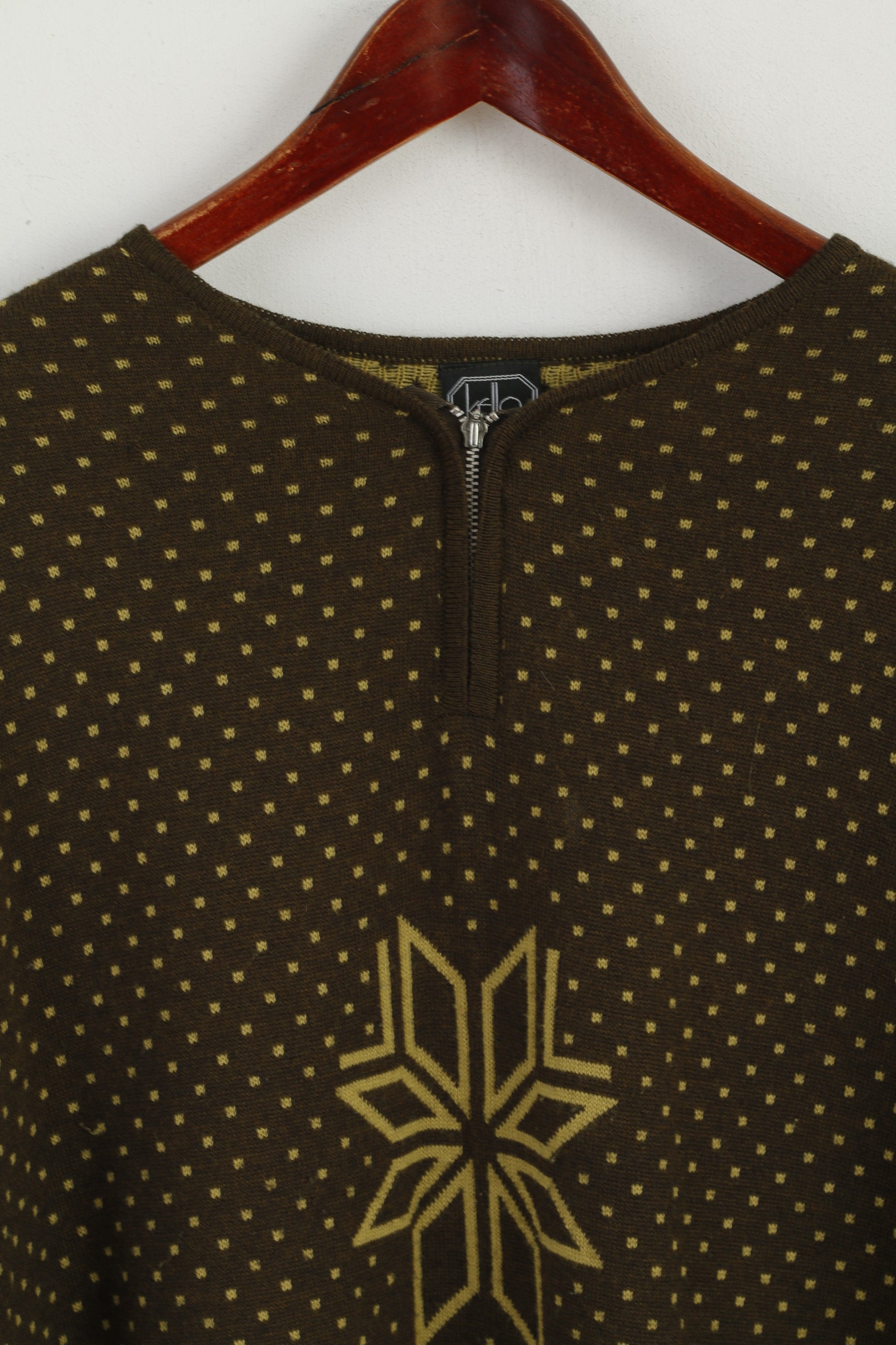 Kello Femmes 16 42 Pull Vert Pull Laine Aztèque Boho Pull Oversize