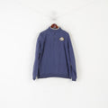 Cabela's Men 2XL Sweatshirt Navy Cotton Vintage Duck Zip Neck Outdoor Top