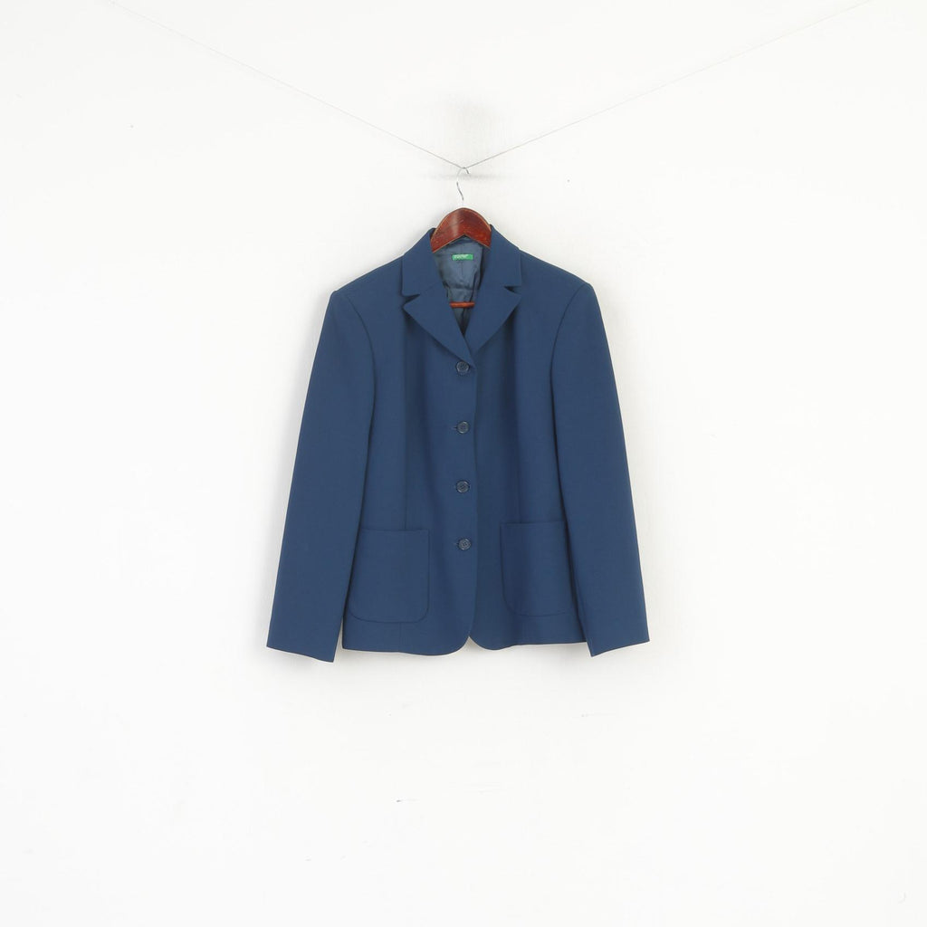 United Colors of Benetton Donna 46 M Blazer Sea Green Vintage Top Suit