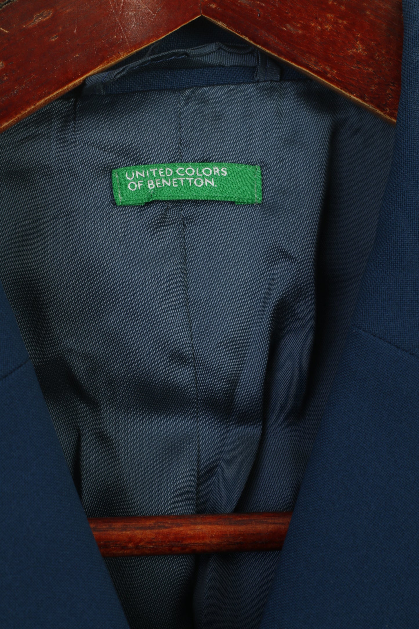 United Colors of Benetton Women 46 M Blazer Sea Green Vintage Top Suit