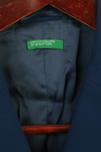 United Colors of Benetton Femmes 46 M Blazer Vert Mer Vintage Top Costume