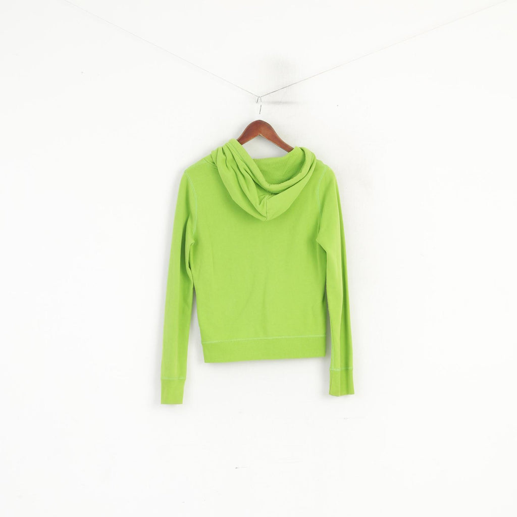 Hollister California Femme M (S) Sweat à capuche Vert Fluo Haut en coton
