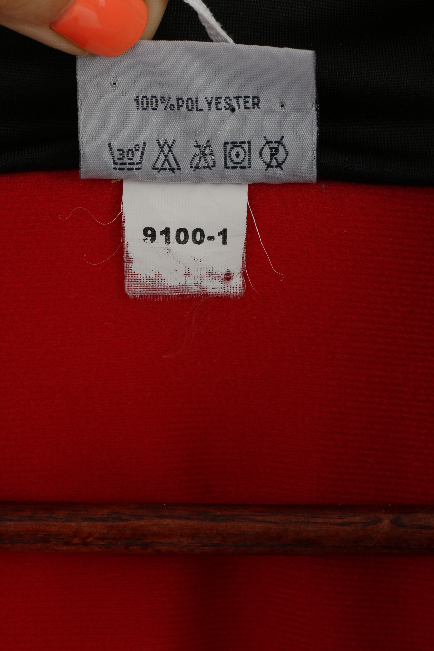Jako Men XL 54 Sweatshirt Red SHiny Oldschool Full Zipper Activewear Track Top
