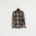 Olymp Level Five Men 16" 41 L  Casual Shirt Brown Check Body Fit Long Sleeve Top