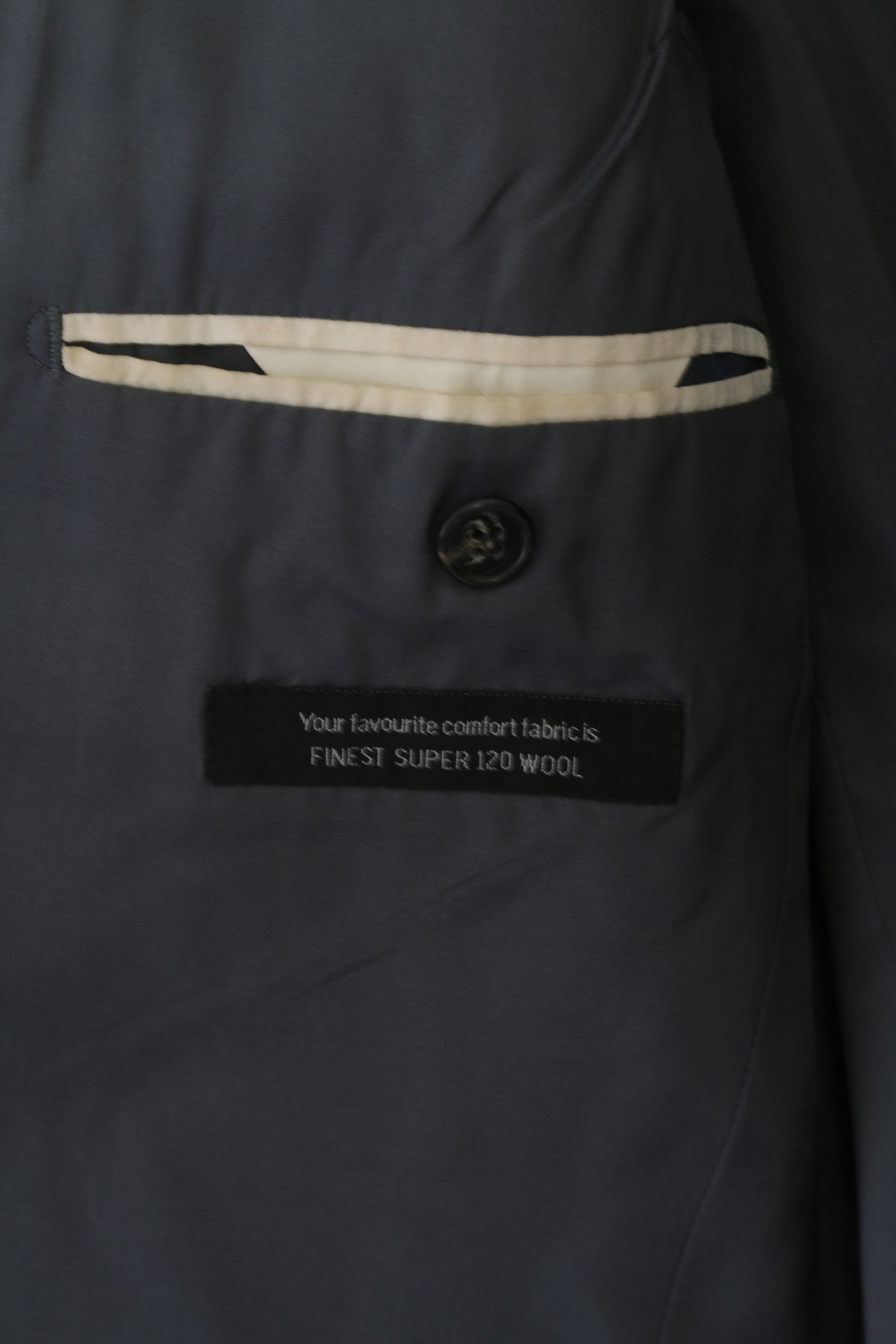 Strellson Men 98 40 Blazer Grey Wool Premium Line Single Breasted Jacket