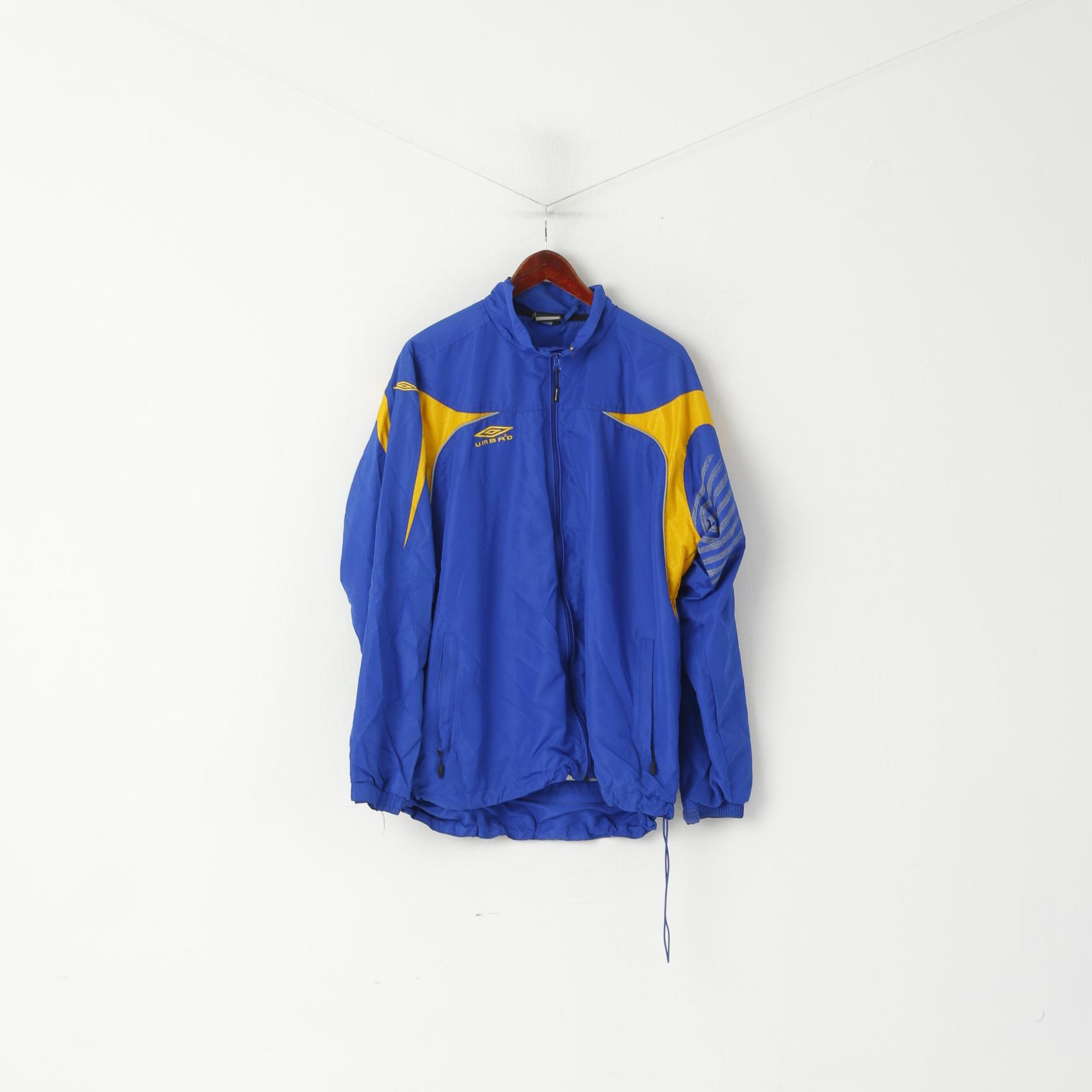 Giacca Umbro da uomo XXL blu Activewear Innebandy Full Zipper Full Zipper Sport Top