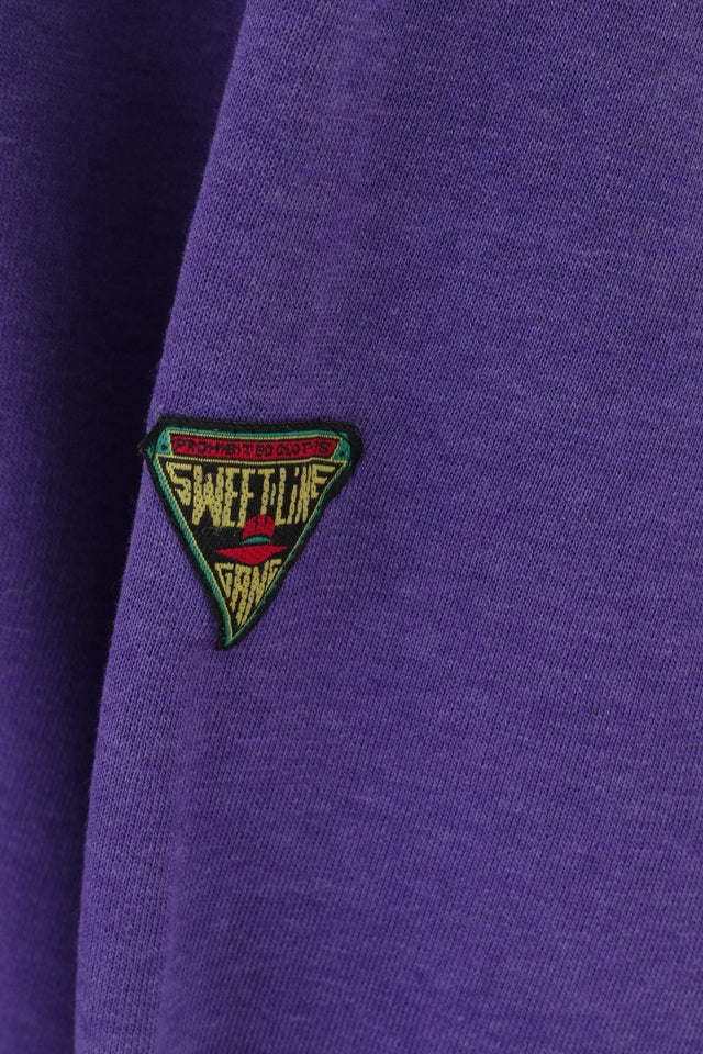 Sweet Line Gang Of Geneva Felpa da donna M Viola Grafica vintage Davos Svizzera Top