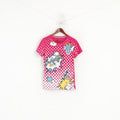Nike Women L Shirt Pink Cotton Go Swoosh Graphic Sportswear Top