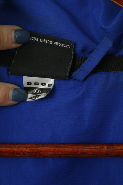 Umbro Men XXL Jacket Blue Activewear Innebandy Full Zipper Full Zipper Sport Top