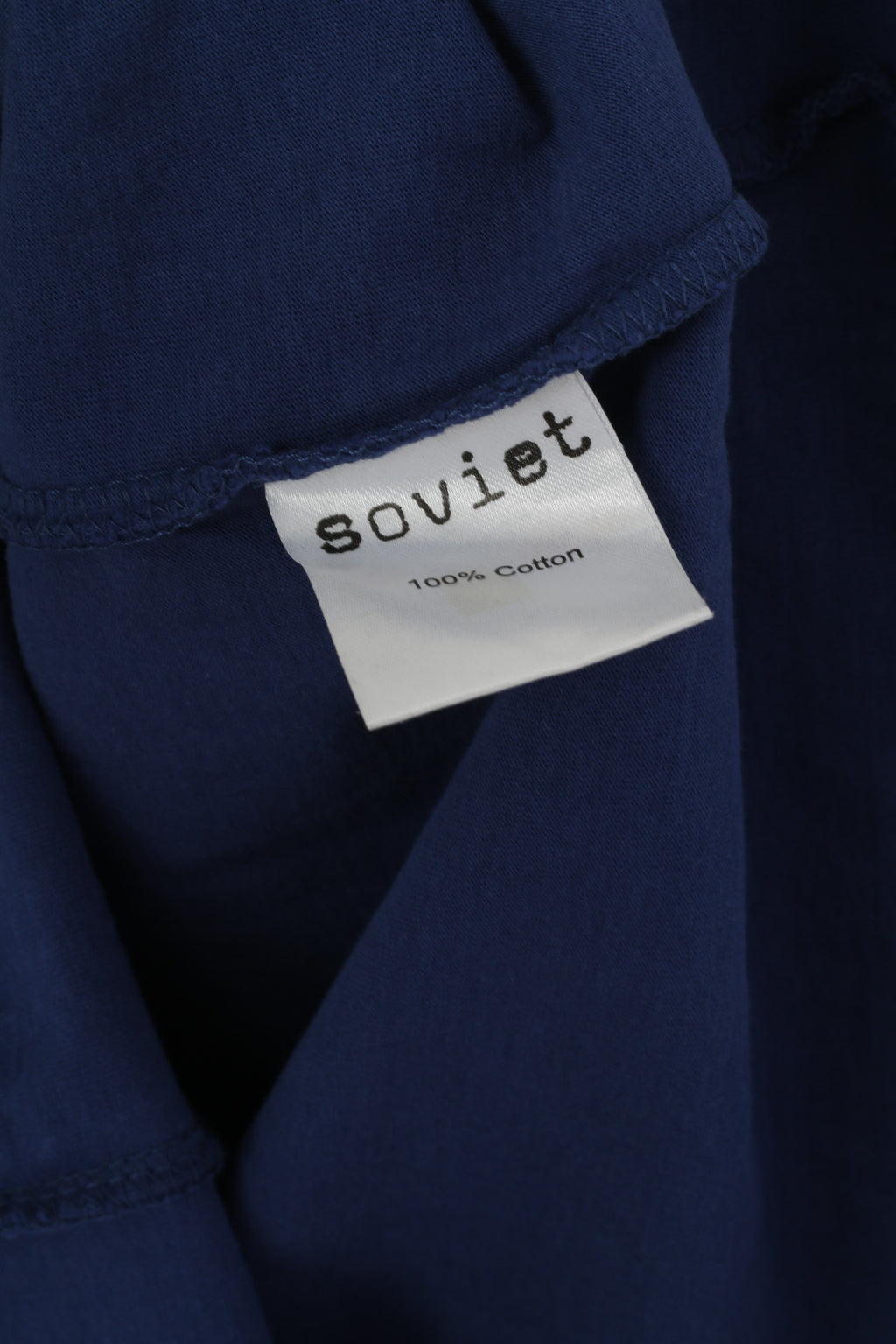 Soviétique Femmes XS Chemise Marine Coton Soviétique Pacific Tour Graphic Crew Neck Top