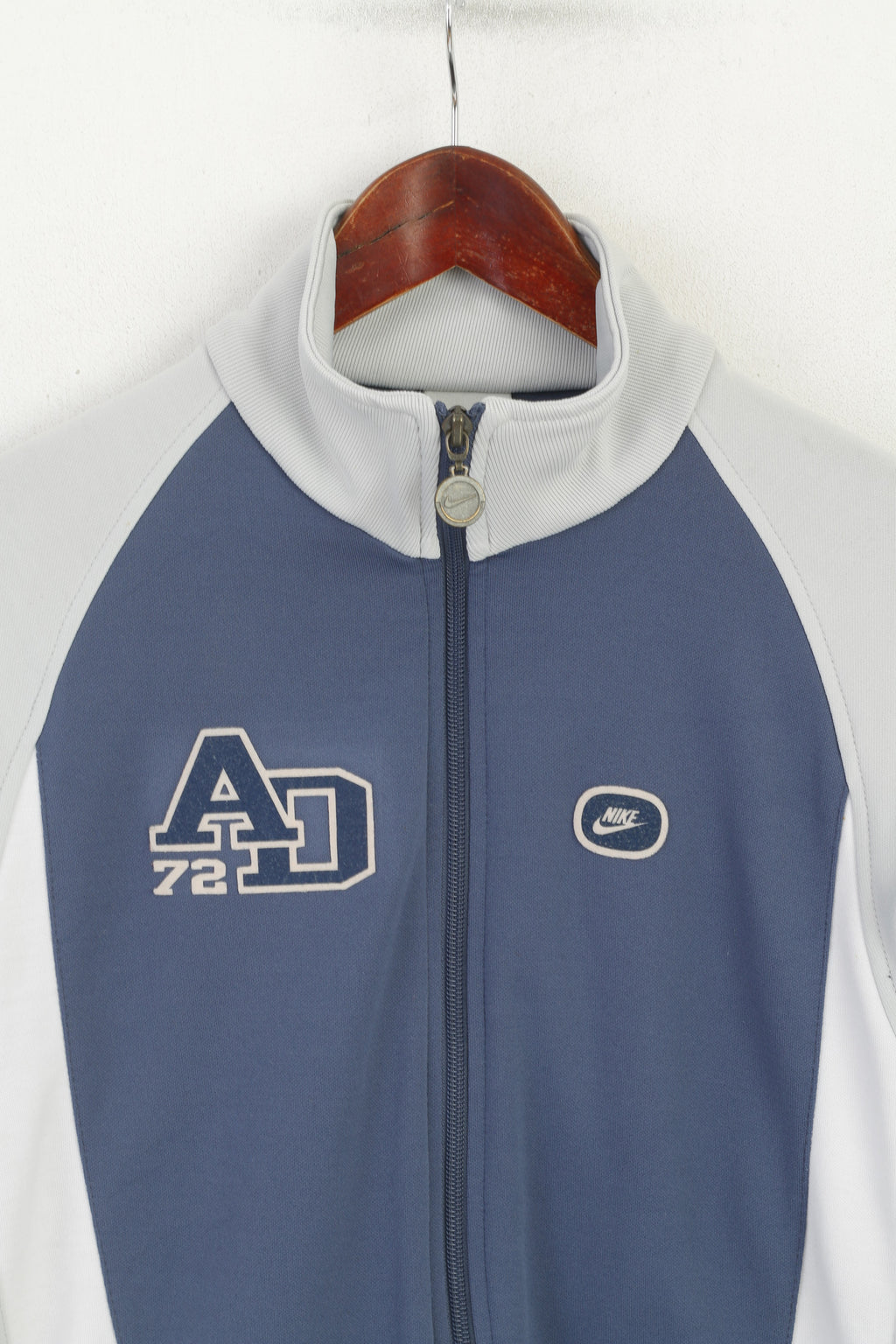 Nike Women S 173 Sweatshirt Blue VIntage Zip Up Athletic Department '72 Oregon Top