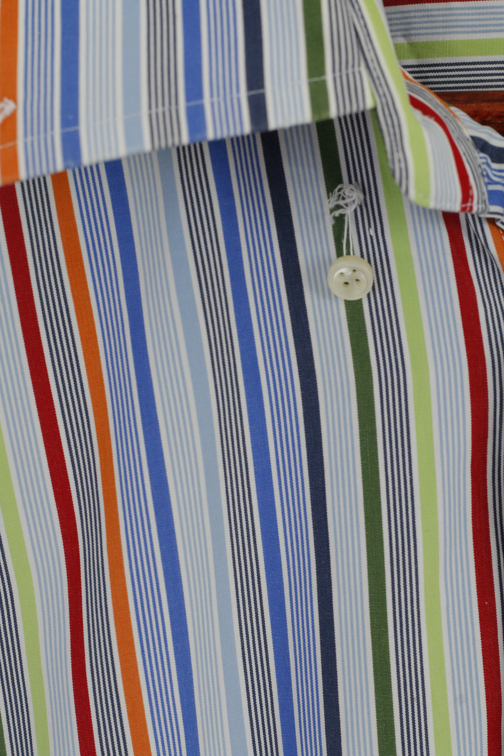 Gant Camicia casual da uomo L. Top vestibilità regolare in popeline Liberty Bell a righe di cotone blu