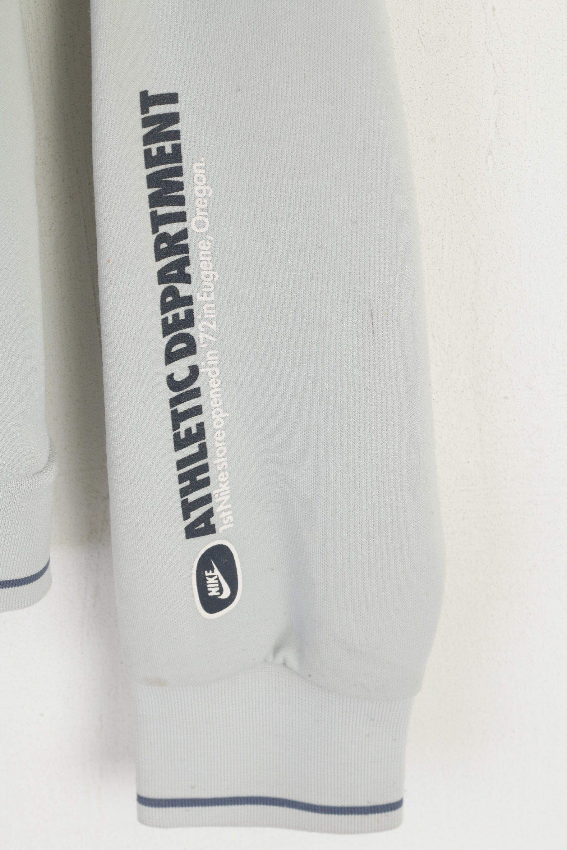 Nike Women S 173 Sweatshirt Blue VIntage Zip Up Athletic Department '72 Oregon Top