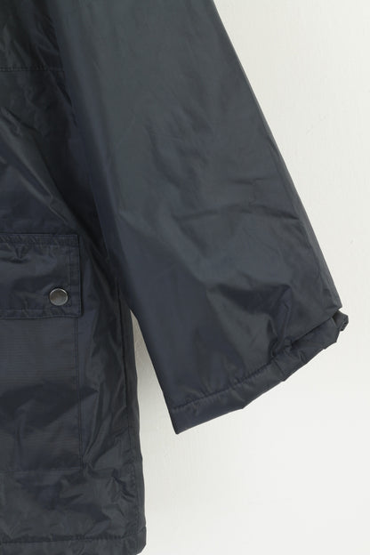 New Champion Men S Jacket Navy Padded Full Zipper Hidden Hood Pocket Outdoor Parka