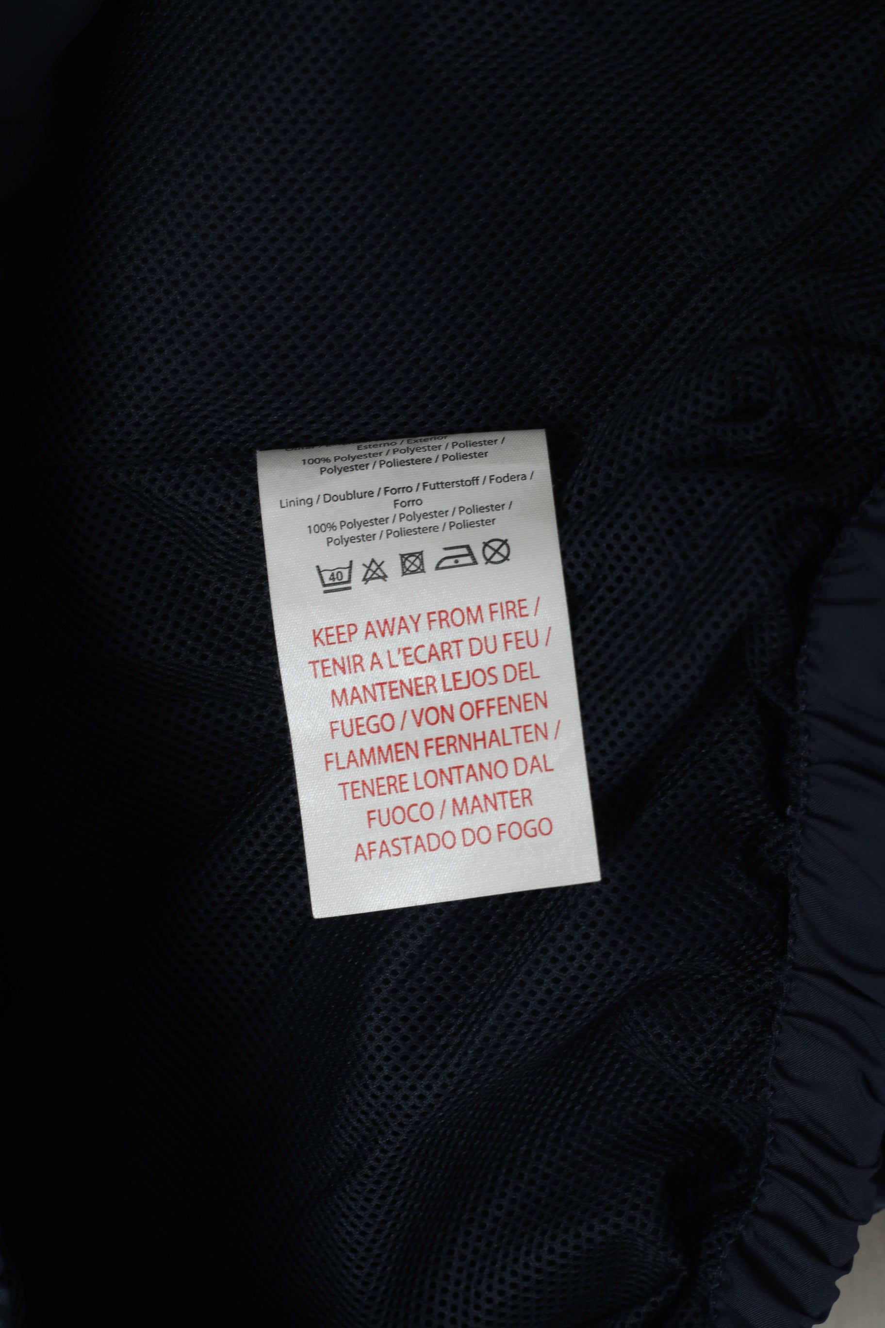 Umbro Giacca da uomo XL Blu scuro Activewear Maglia da calcio con cerniera intera retrò foderata in rete