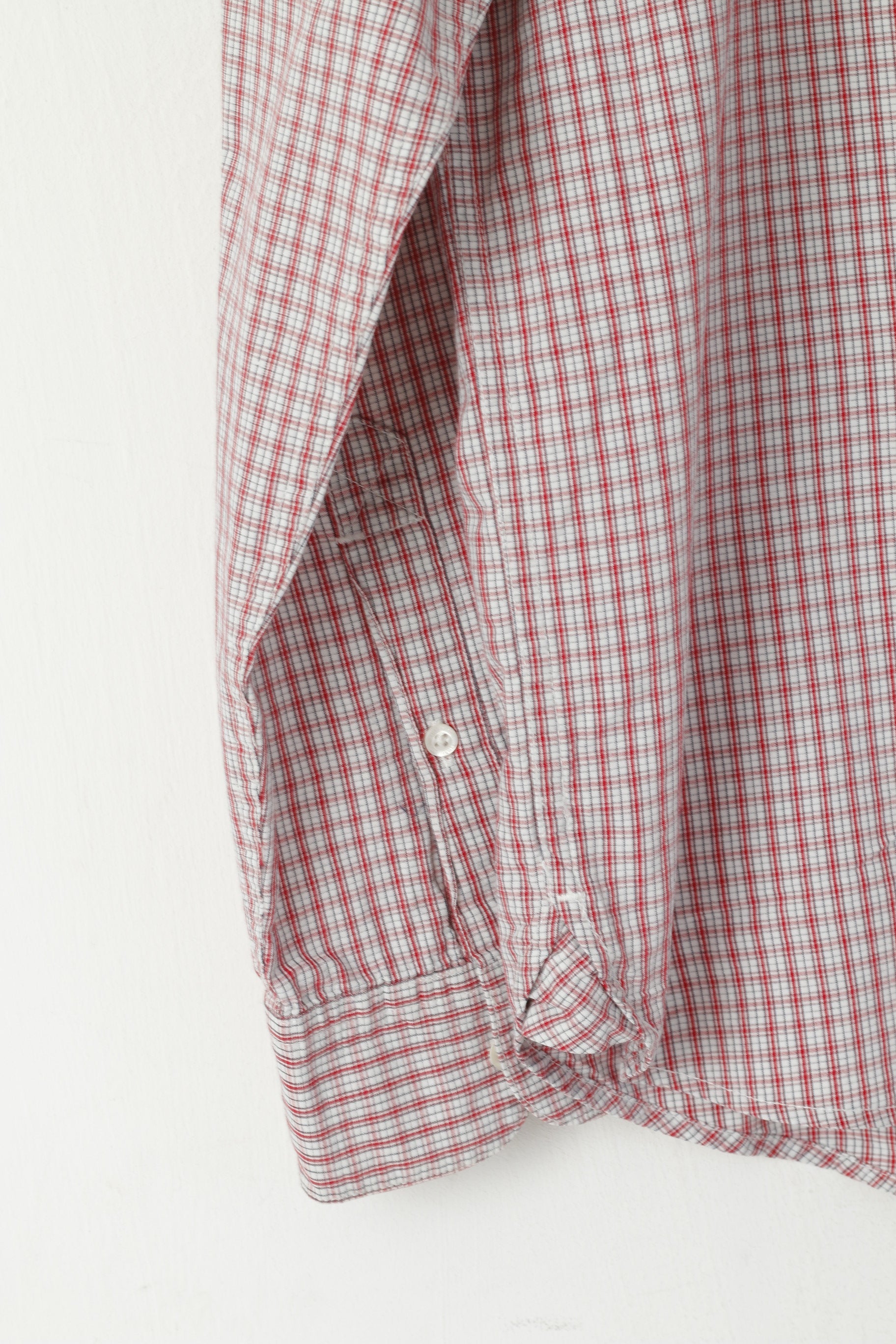 Timberland Chemise décontractée pour hommes Rouge à carreaux en coton Coupe régulière Haut à manches longues