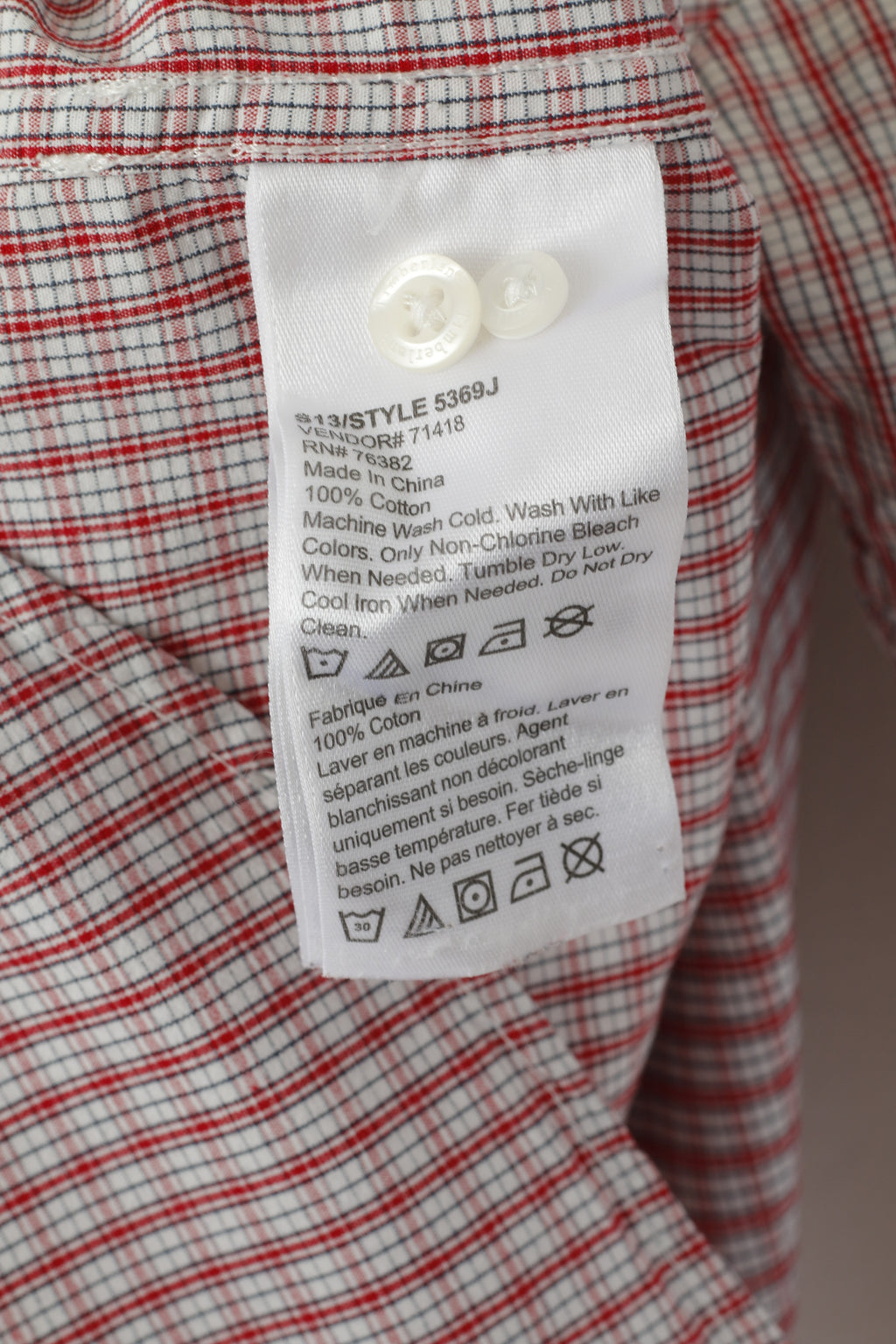 Timberland Men S Casual Shirt Red Check Cotton Regular Fit Long Sleeve Top