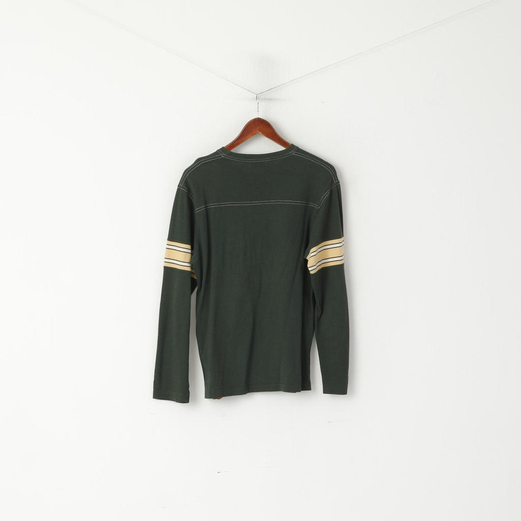 Levi's Red Tab Chemise à manches longues pour homme en coton vert New Beat à col rond