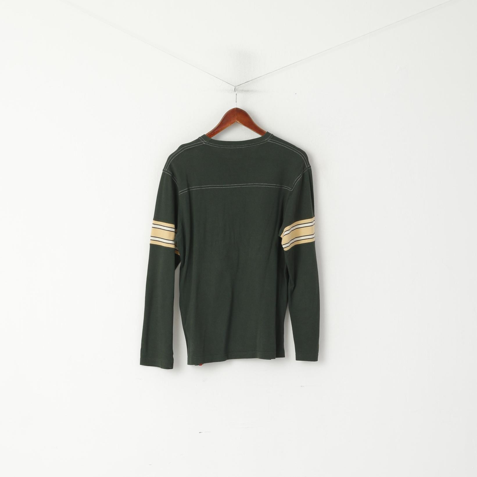 Levi's Red Tab Chemise à manches longues pour homme en coton vert New Beat à col rond