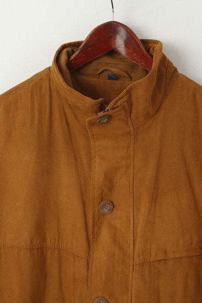 Weatherguard Hommes L Bomber Veste Camel Rétro Doux Léger Fermeture Éclair Complète Classique Haut