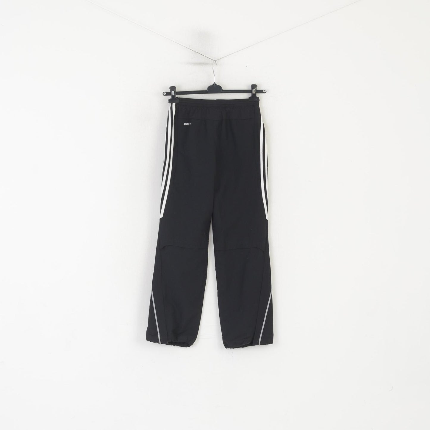 Adidas Boys 152 12 Age Trousers Black Polyester Climalite Active Sweatpants