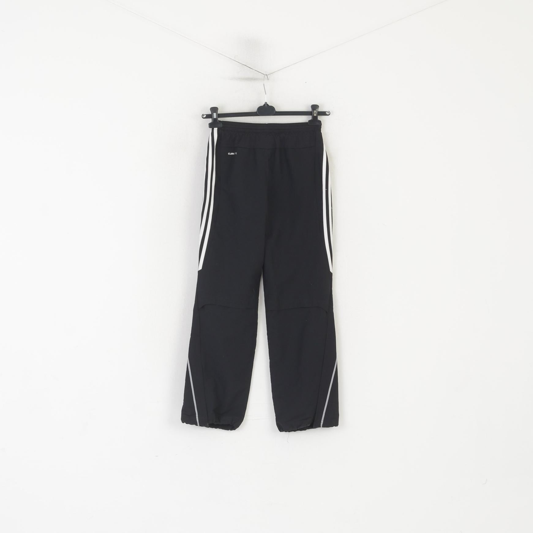 Adidas Garçons 152 12 Âge Pantalon Noir Polyester Climalite Active Pantalon de survêtement