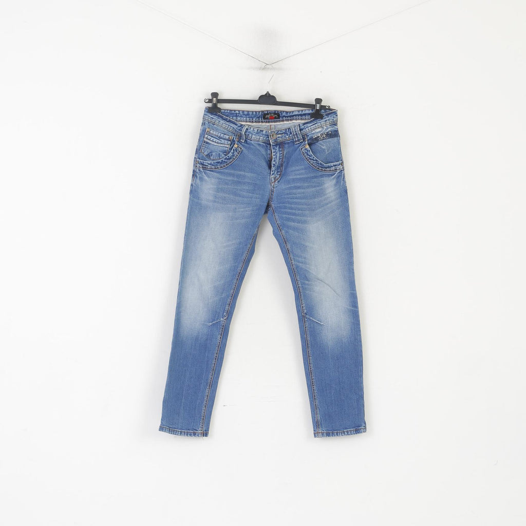 Cars Jeans Homme 31 Jeans Pantalon Bleu Denim Coton Skinny Pantalon Délavé