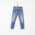 Cars Jeans Men 31 Jeans Trousers Blue Denim Cotton Skinny Washed Pants