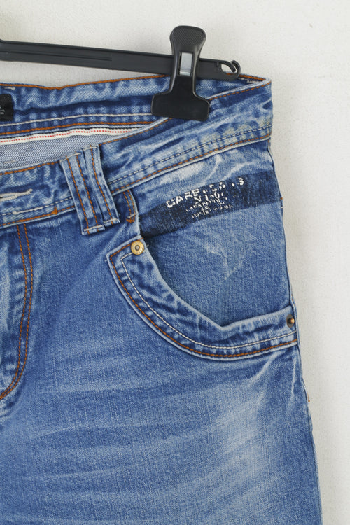 Cars Jeans Uomo 31 Pantaloni Jeans Pantaloni skinny lavati in cotone denim blu